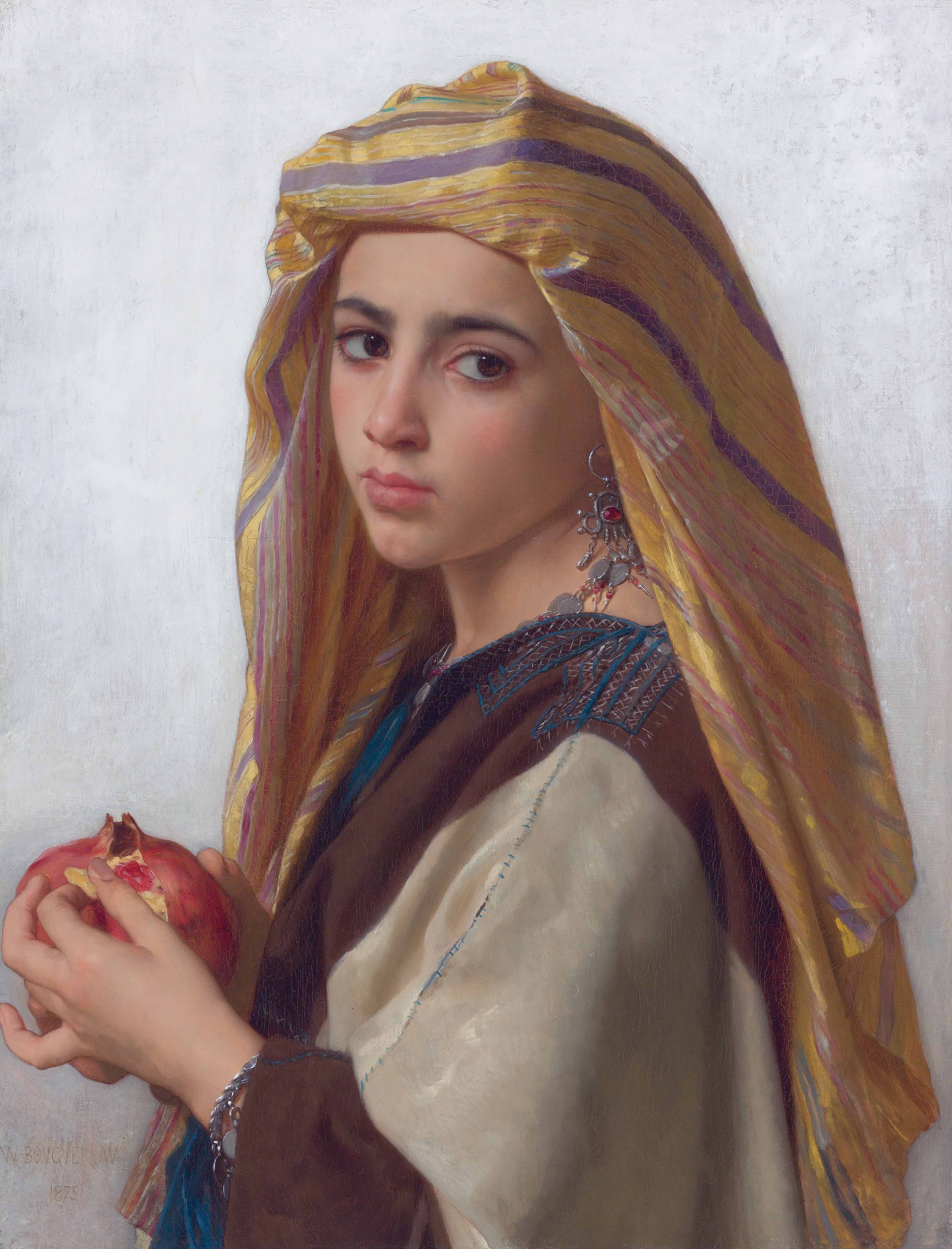 Girl with a pomegranate